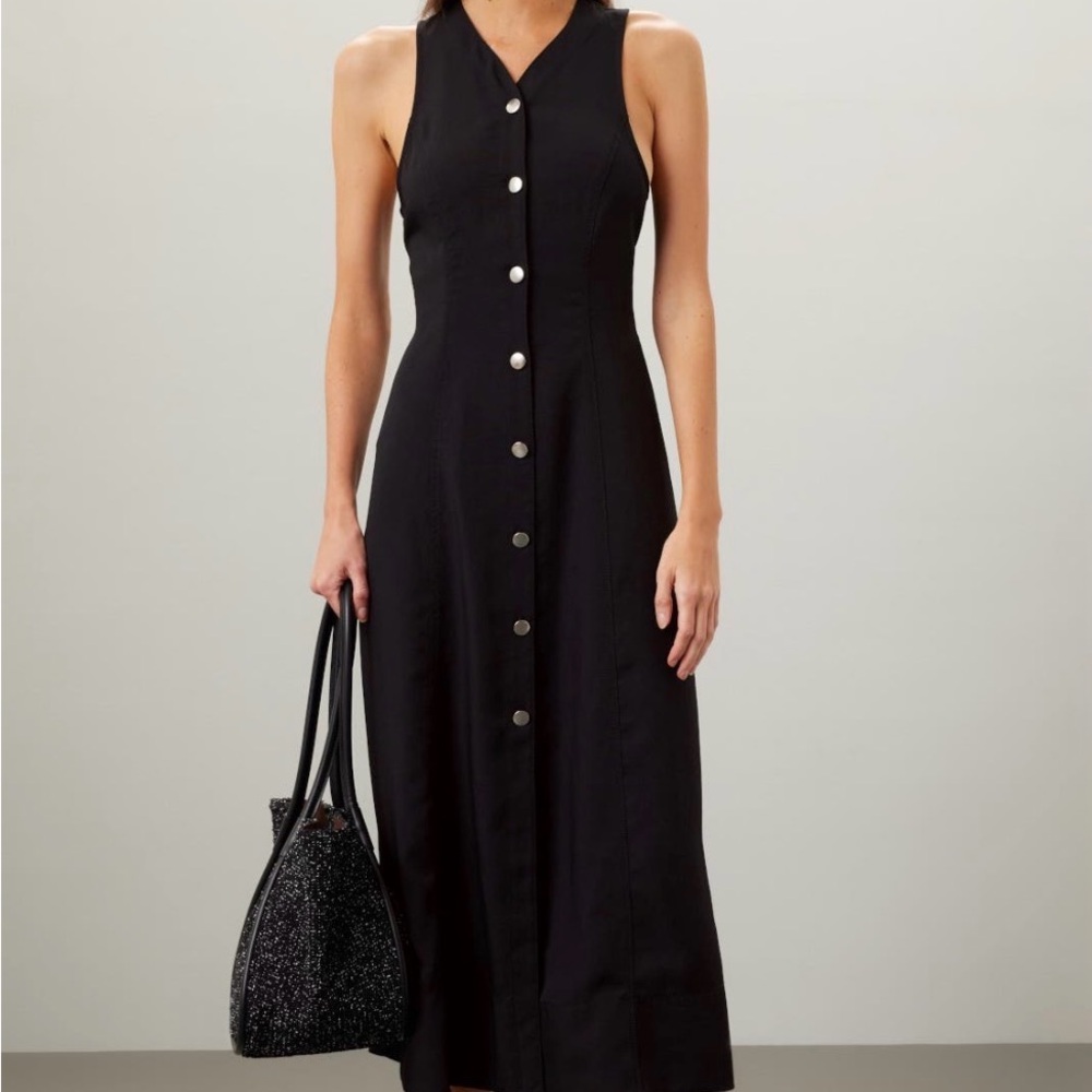 Proenza Schouler White Label - Rumbled Button Front Dress - Picture 3 of 5